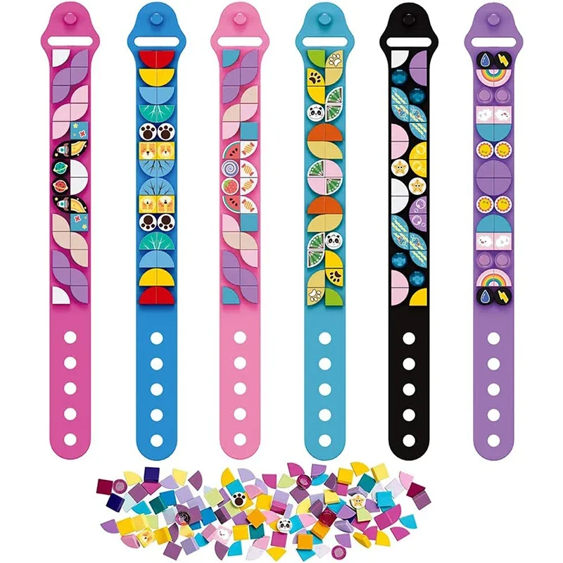 6 ピース/セット子供ビルディングブロックドットブレスレット - Jewelry Making Set のレビューと価格