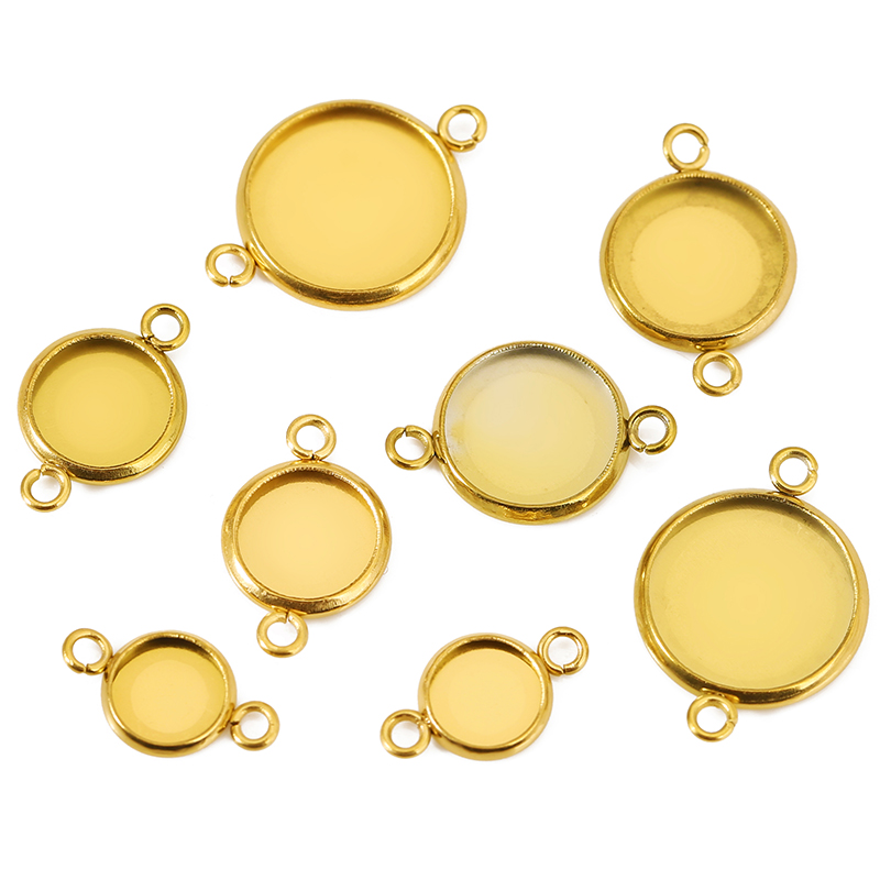 20個入り 色褪せないステンレス鋼ペンダントブレスレットベー - Jewelry Making Tray のレビューと価格
