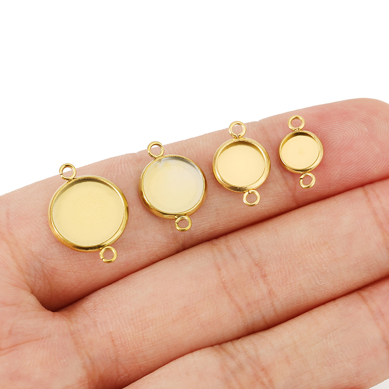 20個入り 色褪せないステンレス鋼ペンダントブレスレットベー - Jewelry Making Tray のレビューと価格