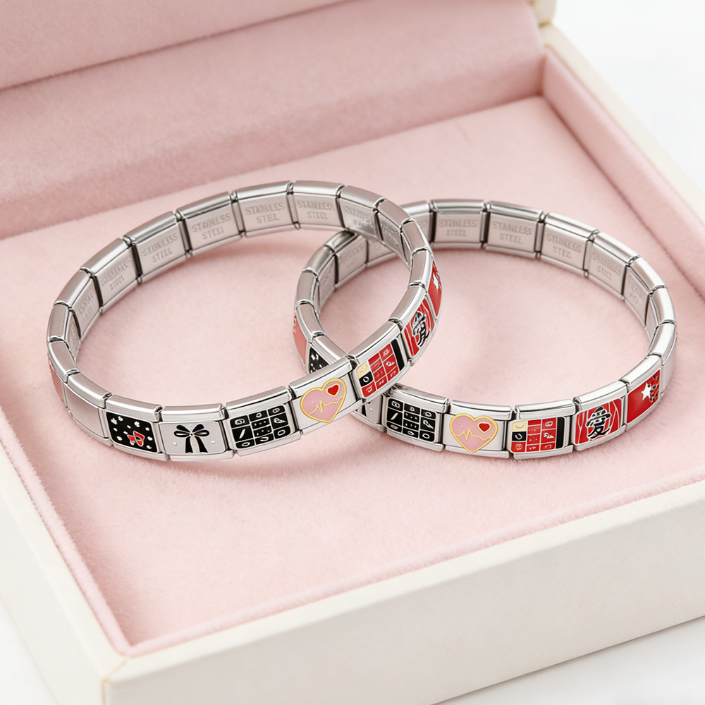 新デザイン城の鼓動歯弓イタリア製ステンレススチールチャームリ - Jewelry Making Newcastle のレビューと価格
