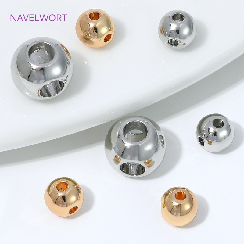KC金メッキ4穴ラウンドスペーサービーズ、ジュエリー製作用、 - Jewelry Making Items のレビューと価格