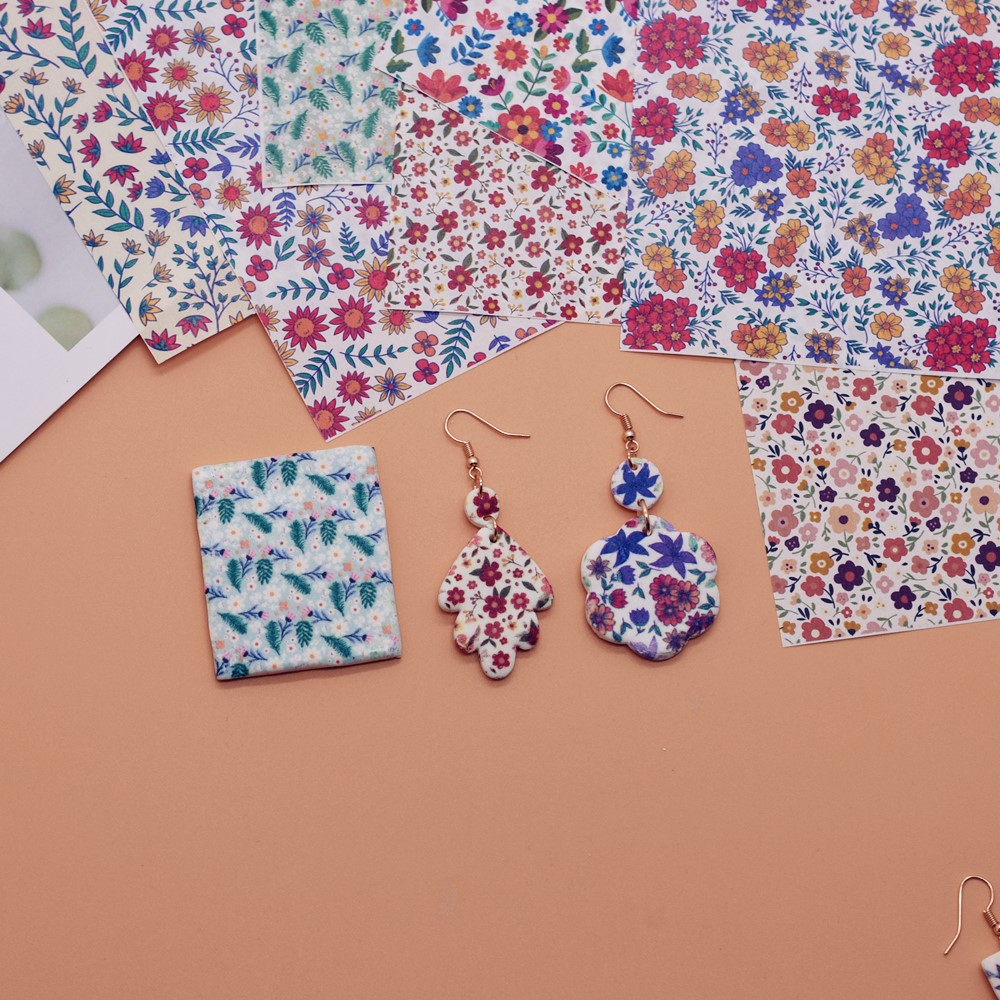 SNASAN DIY 豪華な花水彩転写紙ソフト陶器ポリマーク - Jewelry Making Tools List のレビューと価格