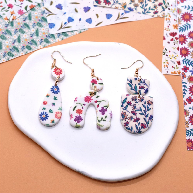 SNASAN DIY 豪華な花水彩転写紙ソフト陶器ポリマーク - Jewelry Making Tools List のレビューと価格