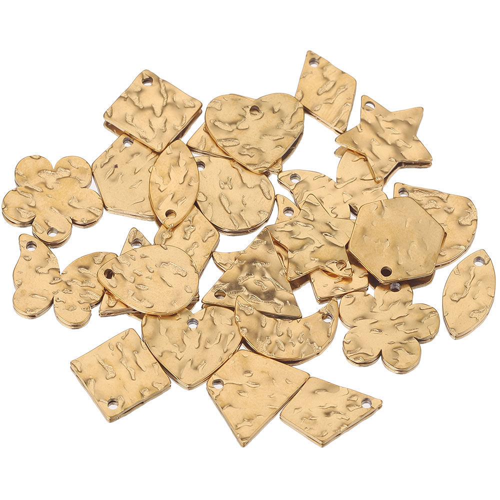 小さなステンレス鋼の金メッキのブレスレット,ハート,月,蝶, - Jewelry Making Hammer のレビューと価格