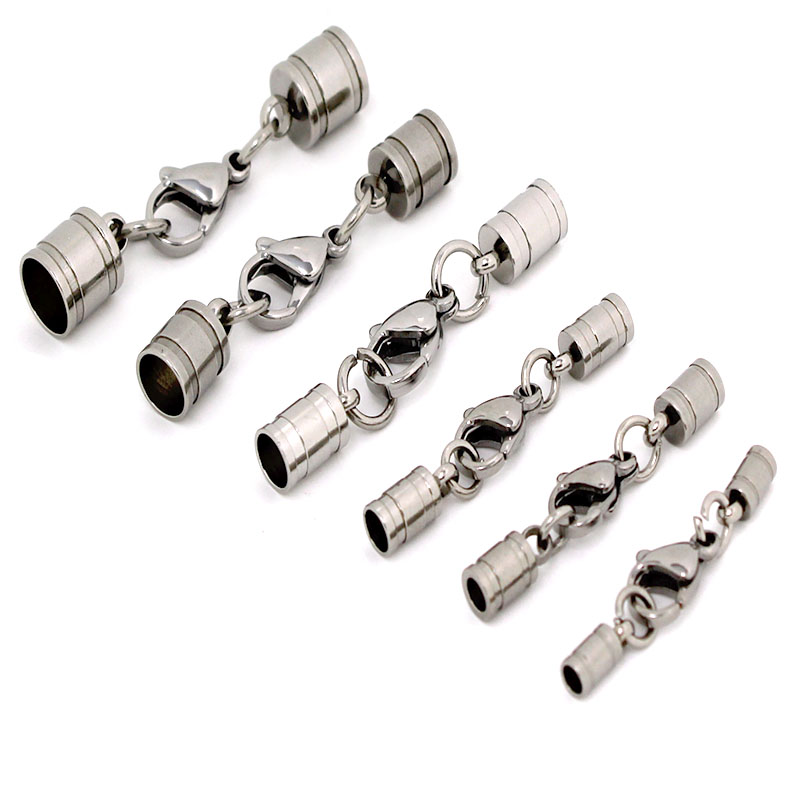 5セット ステンレス製ロブスタークラスプ フック レザーコー - Jewelry Making Set のレビューと価格