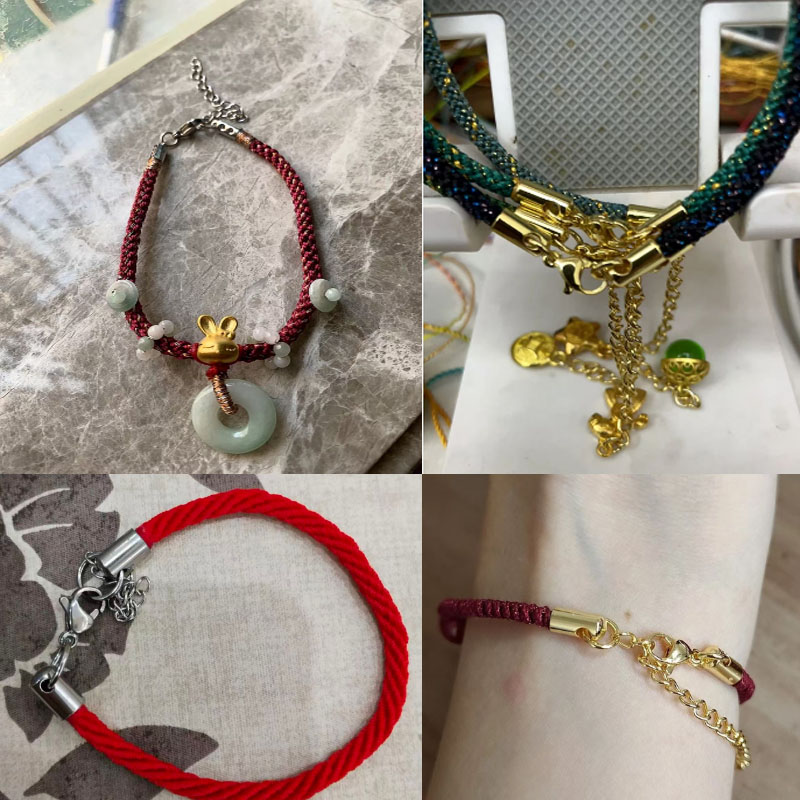 5セット ステンレス製ロブスタークラスプ フック レザーコー - Jewelry Making Set のレビューと価格