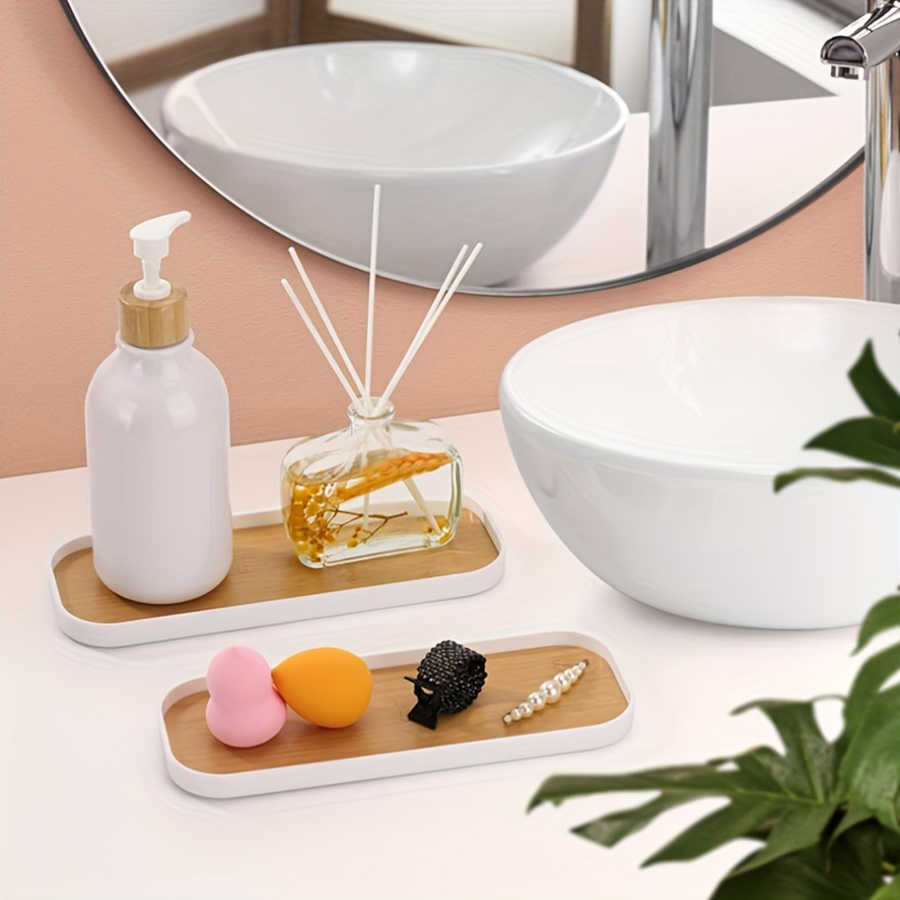 1ピース/2ピースのバスルームバニティトレイ、カウンタートッ - Jewelry Making Tray のレビューと価格