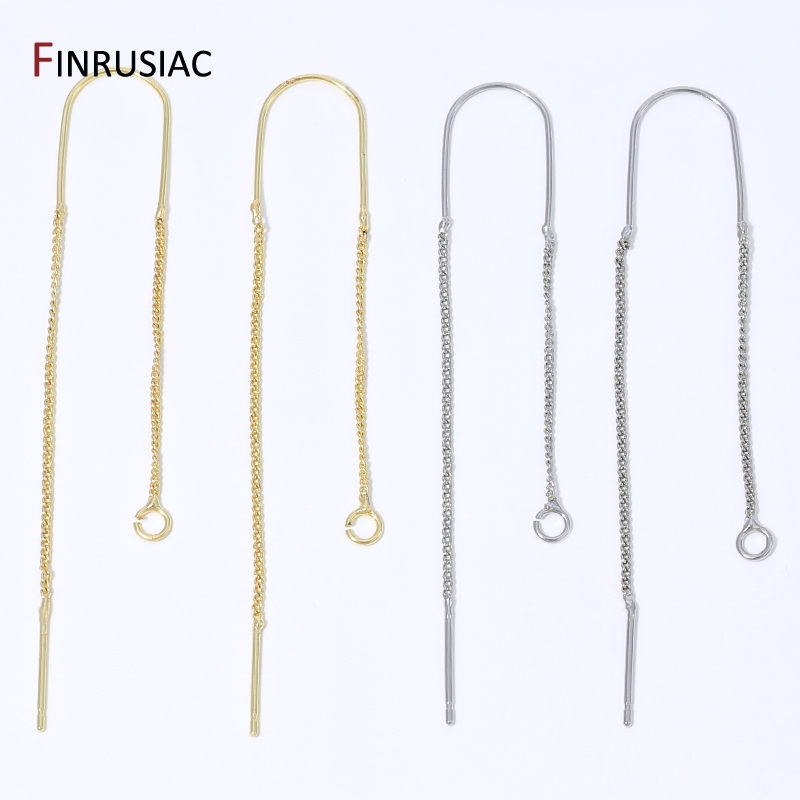 18K金メッキ真鍮ロングタッセルチェーンドロップステッカーダ - Jewelry Making Yarn のレビューと価格