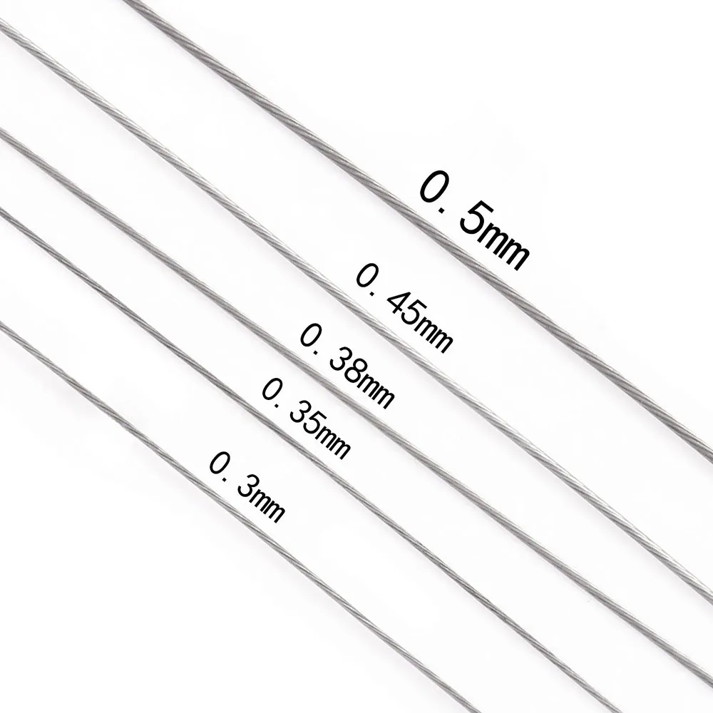 328フィート/100メートル 7本撚りステンレス鋼ビーズス - Jewelry Making Yarn のレビューと価格