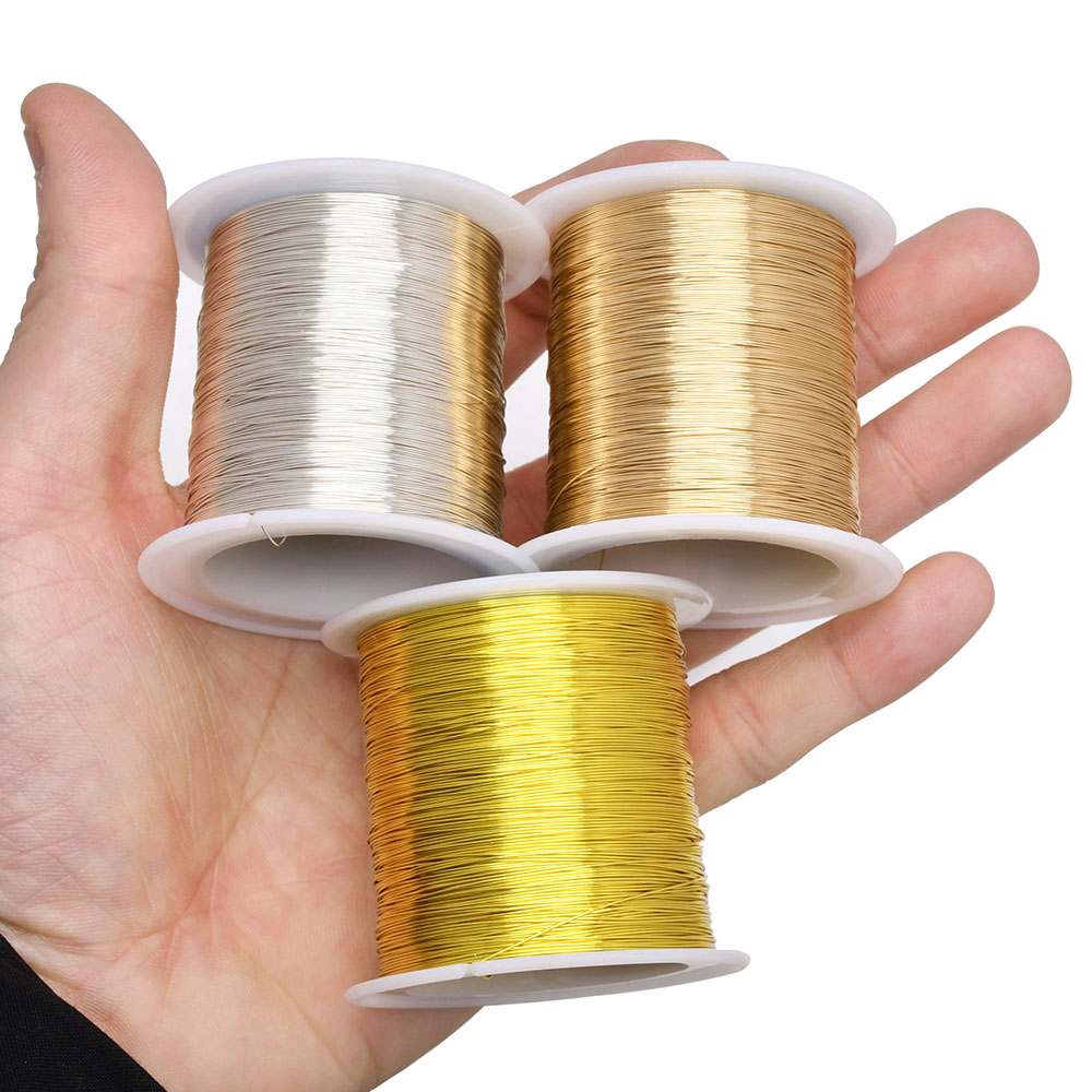 100 メートル/328 フィート色褪せない銅クラッド鋼線曲 - Jewelry Making Yarn のレビューと価格