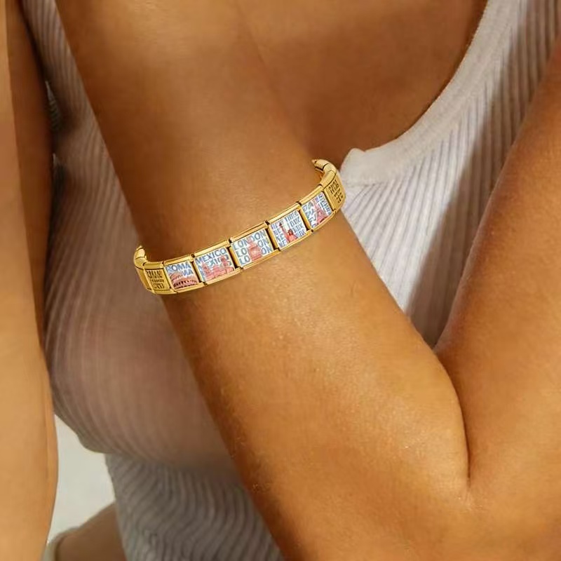 ステンレス製DIYブレスレット ゴールドのおしゃれなチャーム - Jewelry Making Newcastle のレビューと価格