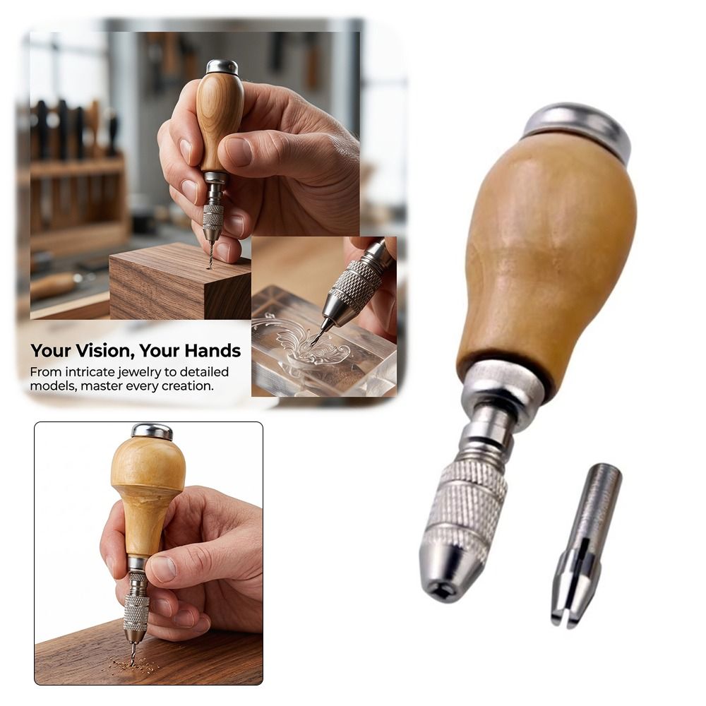 木製コンフォートシェイプハンドルピンバイスエクストラコレット - Jewelry Making Vise のレビューと価格