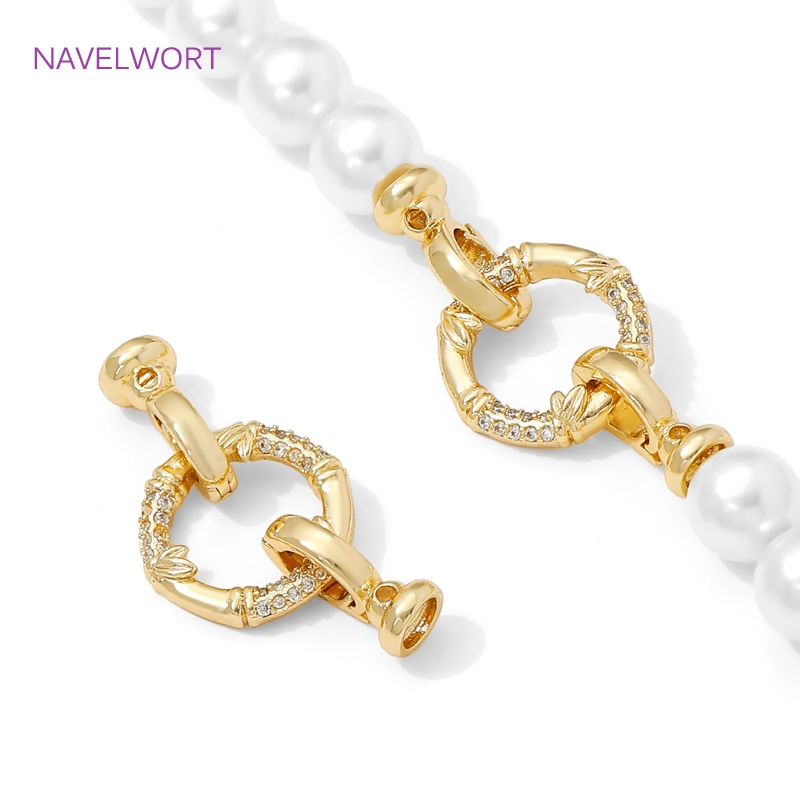 1/2個入り 14K金メッキパールクラスプ留め具、ブレスレッ - Jewelry Making Items のレビューと価格