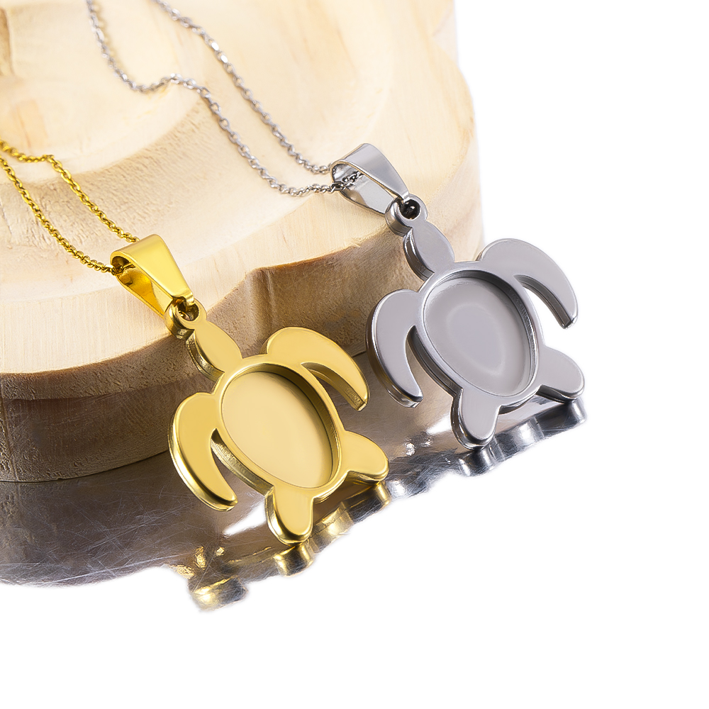 1個/5個 ステンレス製 金メッキ タートル カボション ベ - Jewelry Making Tray のレビューと価格